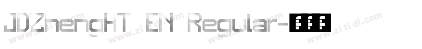 JDZhengHT EN Regular字体转换